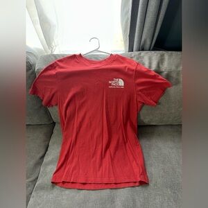 The North Face Red Short Sleeve Logo Tee